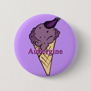 Aubergine Icecream Button