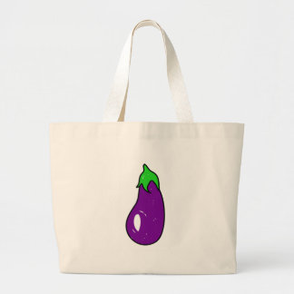 aubergine large tote bag