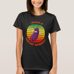 Aubergine Love for Vegetarians Vegans T-Shirt
