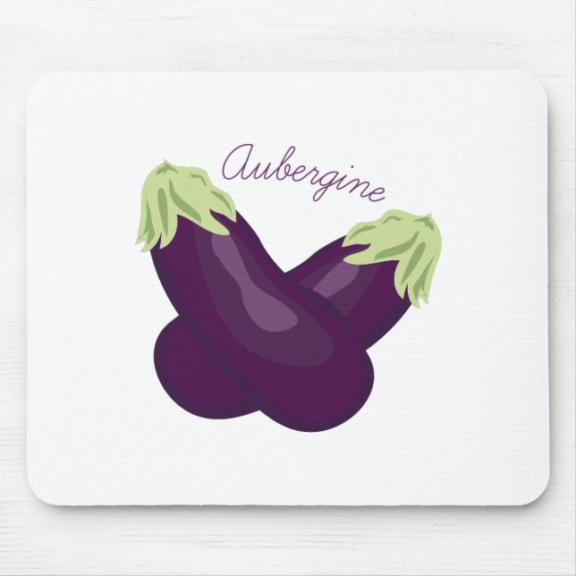 Aubergine Mouse Mat (Front)