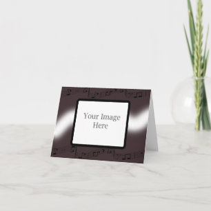 Aubergine Musical Christmas Holiday Card