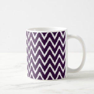 Aubergine Southern Cottage Chevrons Coffee Mug