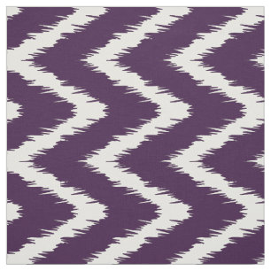 Aubergine Southern Cottage Chevrons Fabric
