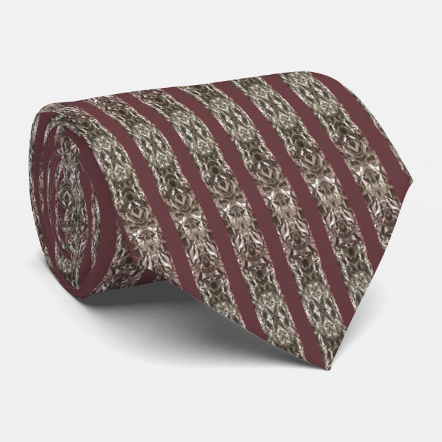 Aubergine Totem Tie (Rolled)