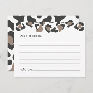 AUBREE Leopard Print Safari Time Capsule  Enclosure Card
