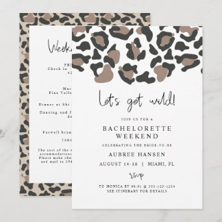 AUBREE Leopard Print Wild Bachelorette Itinerary