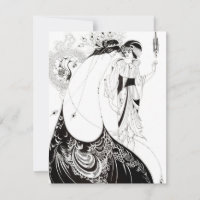 Aubrey Beardsley The Peacock Skirt Invitations