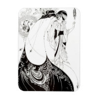 Aubrey Beardsley The Peacock Skirt Magnet
