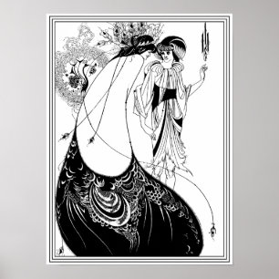 Aubrey Beardsley - The Peacock Skirt Poster
