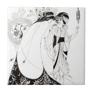 Aubrey Beardsley The Peacock Skirt Tile