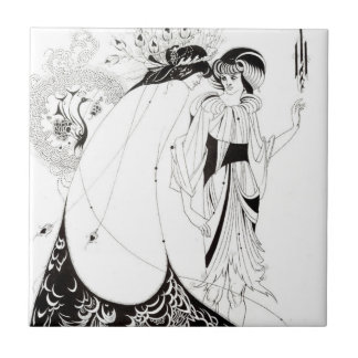 Aubrey Beardsley The Peacock Skirt Tile