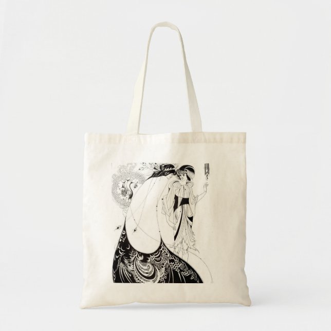 Aubrey Beardsley The Peacock Skirt Tote Bag (Front)