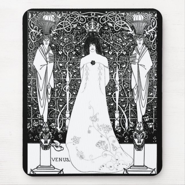 Aubrey Beardsley, Venus between the boundary God Mouse Mat (Front)