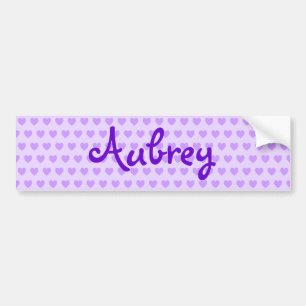 Aubrey in Purple Bumper Sticker