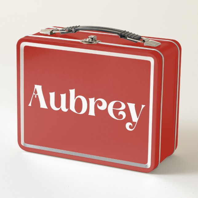 Aubrey Metal Lunch Box (Front)