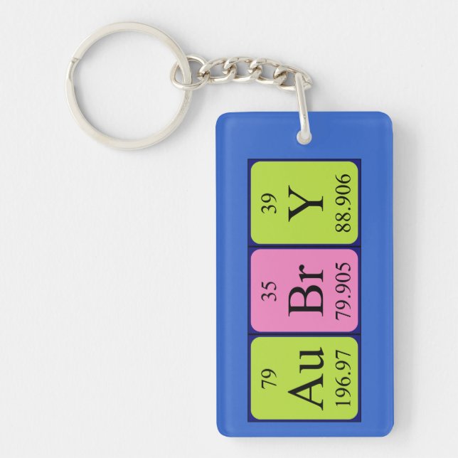 Aubry periodic table name keyring (Front)