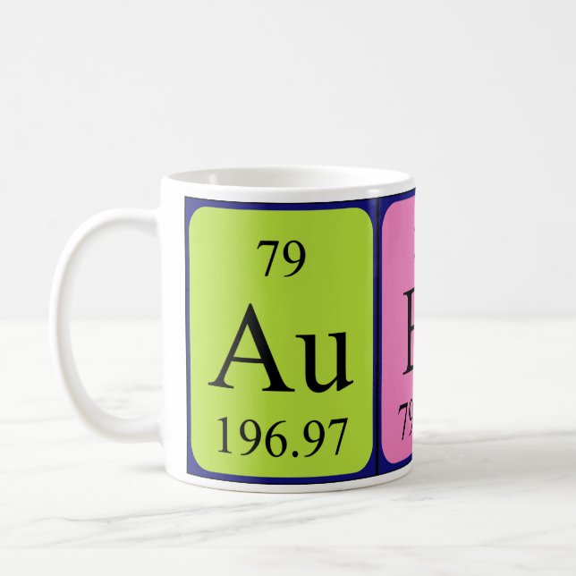 Aubry periodic table name mug (Left)