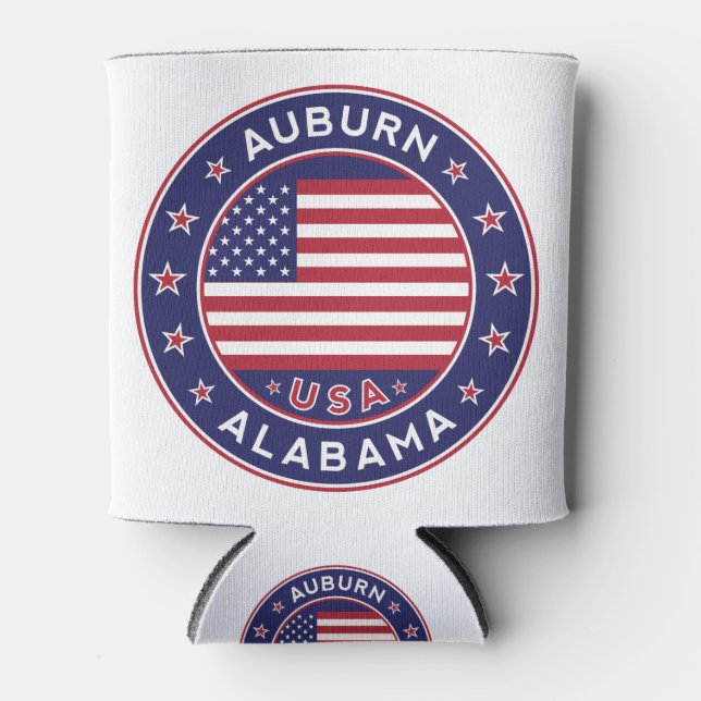 Auburn, Alabama Can Cooler (Front)