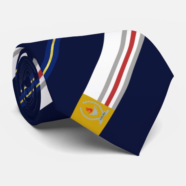 Auburn (Alabama) city flag Neck Tie (Rolled)