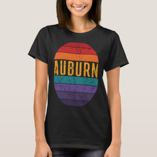 Auburn Alabama Pacific Coast Sunset 5 Distressed T-Shirt