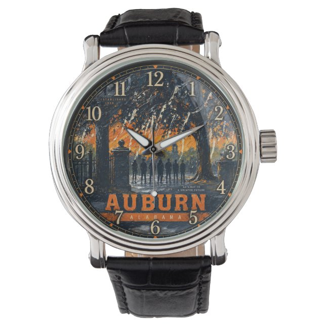 Auburn Alabama Sunset  Watch (Front)