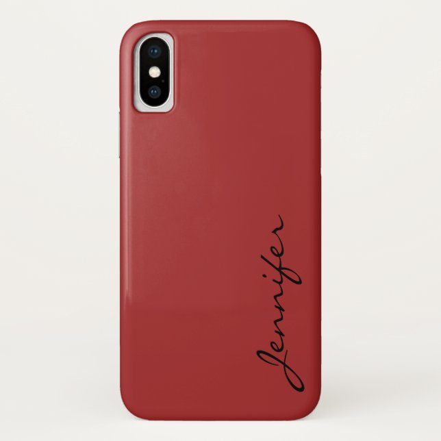 Auburn colour background Case-Mate iPhone case (Back)