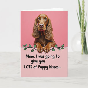 Auburn Dog Moms Puppy Kisses Card