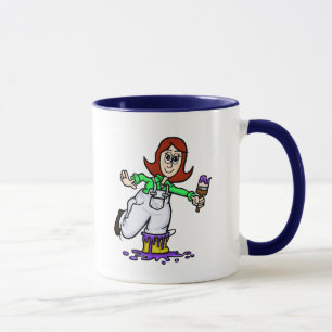Auburn Female Painter Name Mug