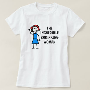 Auburn Hair Incredible Shrinking Woman T-Shirt