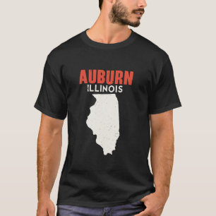Auburn Illinois USA State America Travel Illinoisa T-Shirt