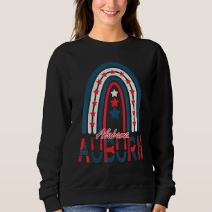 Auburn In Alabama Travel Souvenir Rainbow Sweatshirt