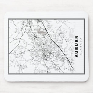 Auburn Map Mouse Mat