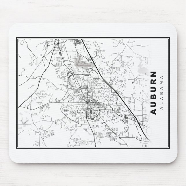 Auburn Map Mouse Mat (Front)