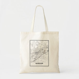 Auburn Map Tote Bag