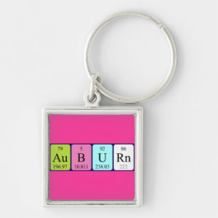 Auburn periodic table name keyring