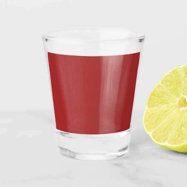 Auburn  (solid colour)   shot glass (Front)
