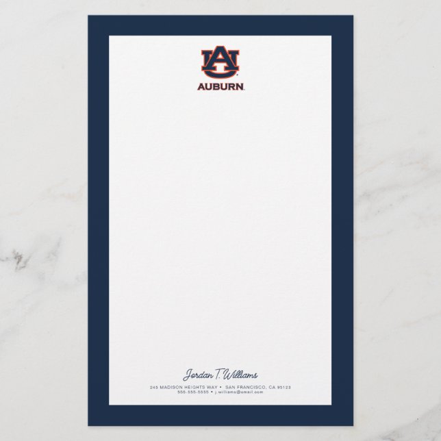 Auburn University | AU Auburn Stationery (Front)