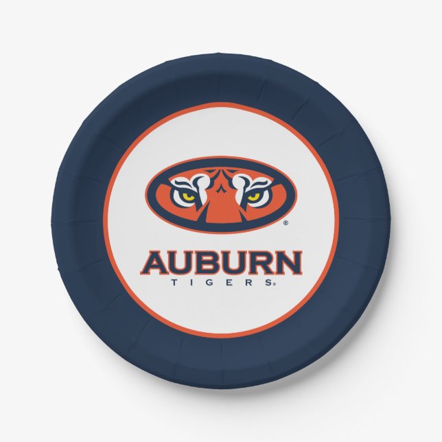 Auburn University | Auburn Tigers Paper Plate (Front)