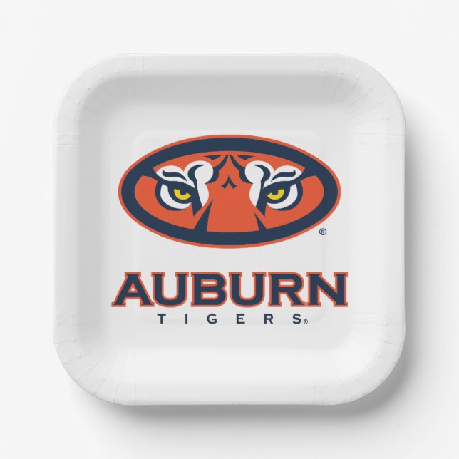 Auburn University | Auburn Tigers Paper Plate (Front)