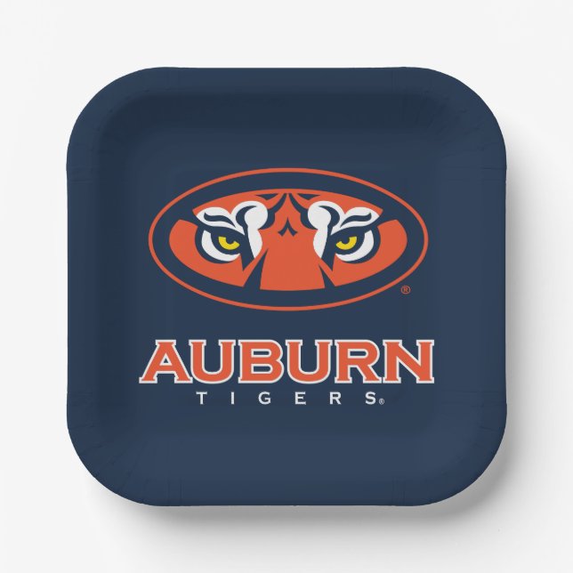 Auburn University | Auburn Tigers Paper Plate (Front)