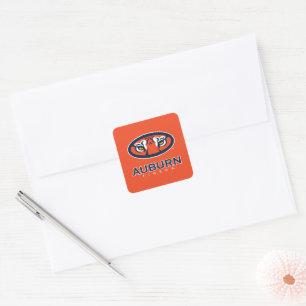 Auburn University   Auburn Tigers Square Sticker