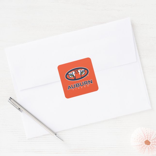 Auburn University | Auburn Tigers Square Sticker (Envelope)