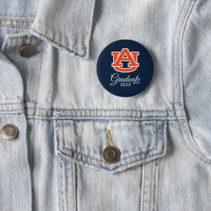 Auburn University   Graduate 6 Cm Round Badge