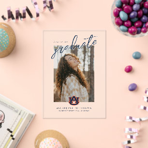 Auburn University Graduation   Auburn Tigers Acrylic Invitations