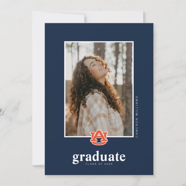 Auburn University Graduation | Auburn Tigers Announcement (Front)
