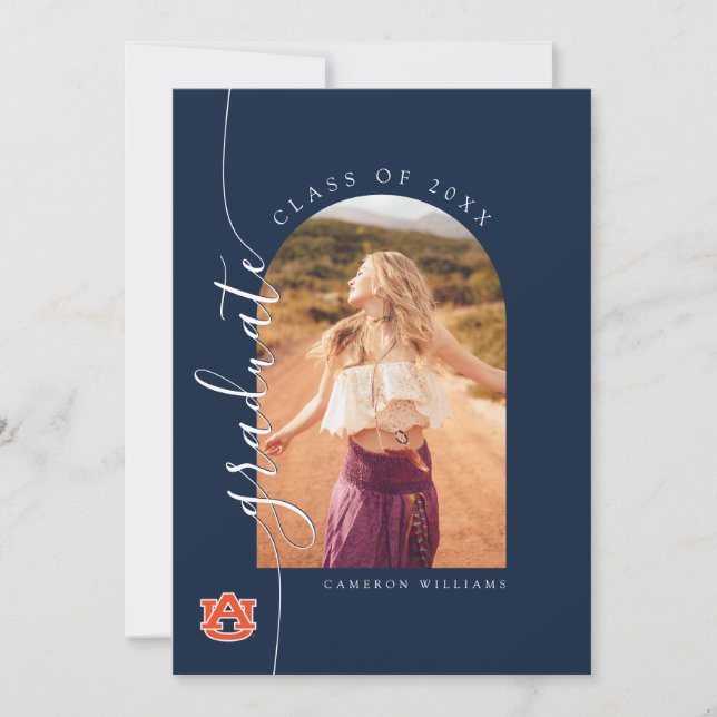 Auburn University Graduation | Auburn Tigers Announcement (Front)