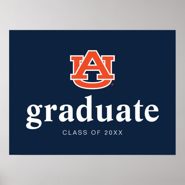 Auburn University Graduation – Auburn Tigers Poster (Front)