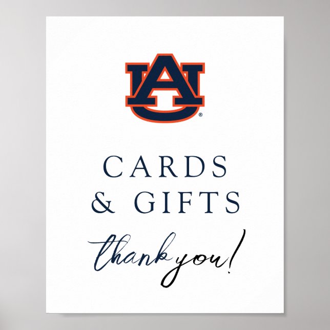 Auburn University Graduation | Auburn Tigers Poster (Front)