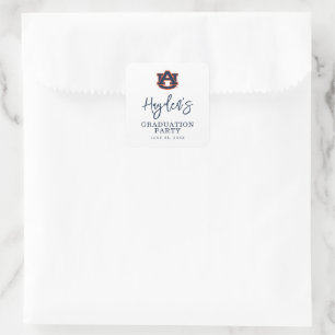 Auburn University Graduation   Auburn Tigers Square Sticker