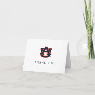 Auburn University Graduation   Auburn Tigers Thank You Card